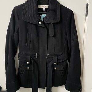 Laundry By Shelli Segal Black Trench Coat